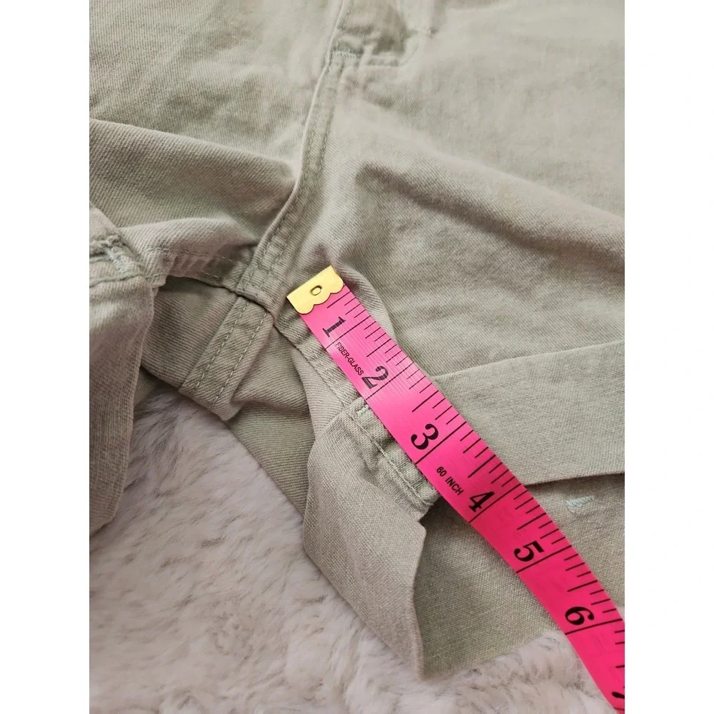 VTG 90s Denim Riders High Waisted Sage Green Shorts Women's Size 6M 26
